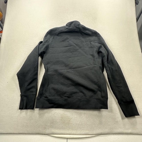 American Giant Jacket Womens XL Black Full Zip Mock Neck Sweatshirt Made USA - Picture 2 of 12